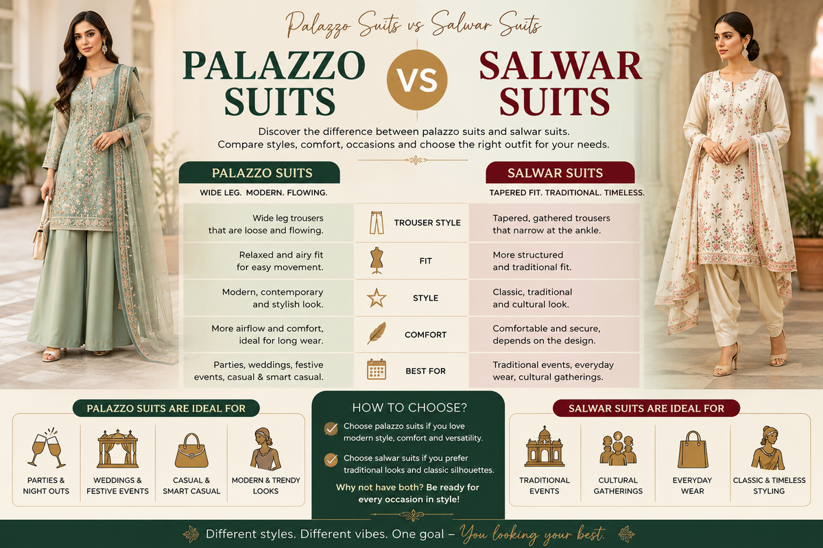 Palazzo Suits vs Salwar Suits – What’s the Difference?