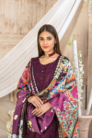 Semi-Unstitched ILONA Fancy Embroidered Collection by Tawakkal D-9583 Semi-Unstitched ILONA Fancy Embroidered Collection by Tawakkal D-9583