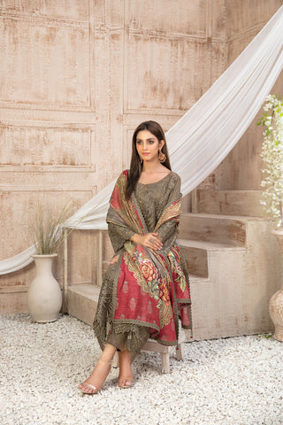 Semi-Unstitched ILONA Fancy Embroidered Collection by Tawakkal D-9590 Semi-Unstitched ILONA Fancy Embroidered Collection by Tawakkal D-9590