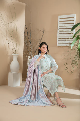 Unstitched Kenza Collection by Tawakkal D-9914 Unstitched Kenza Collection by Tawakkal D-9914