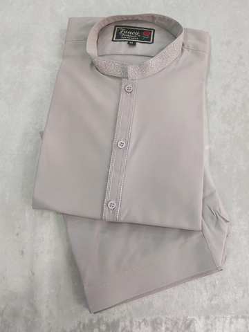 Mens Lilac Embroidered Salwar Kameez Mens Lilac Embroidered Salwar Kameez