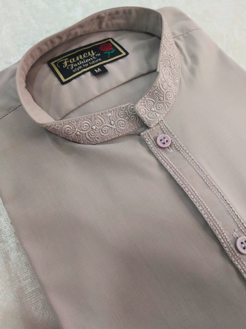 Mens Lilac Embroidered Salwar Kameez Mens Lilac Embroidered Salwar Kameez