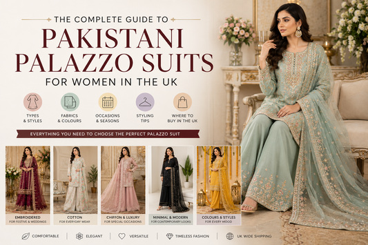 Pakistani Palazzo Suits: Complete Guide for Women (UK Style & Buying Guide)