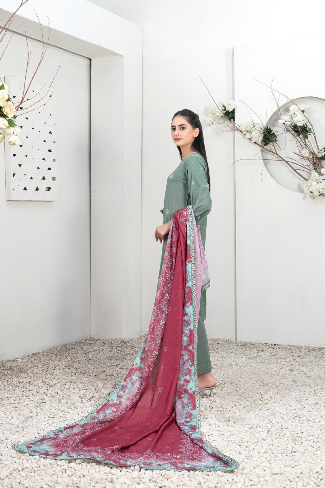 Tawakkal Tanzil Collection Ready To Wear Trouser Suit D-2761
