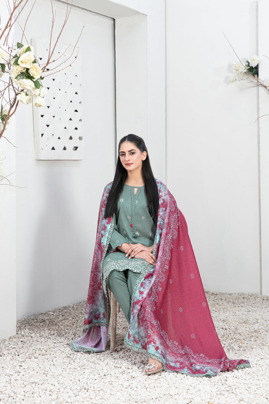 Tawakkal Tanzil Collection Ready To Wear Trouser Suit D-2761