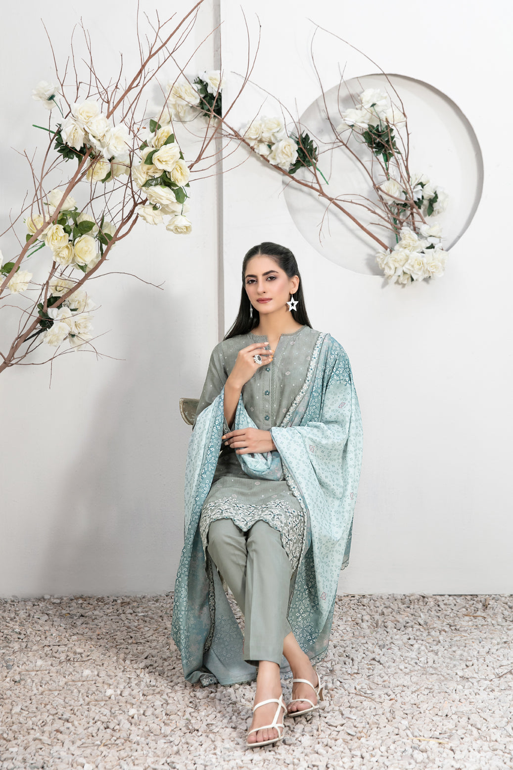 Tawakkal Tanzil Collection Ready To Wear Trouser Suit D-2759