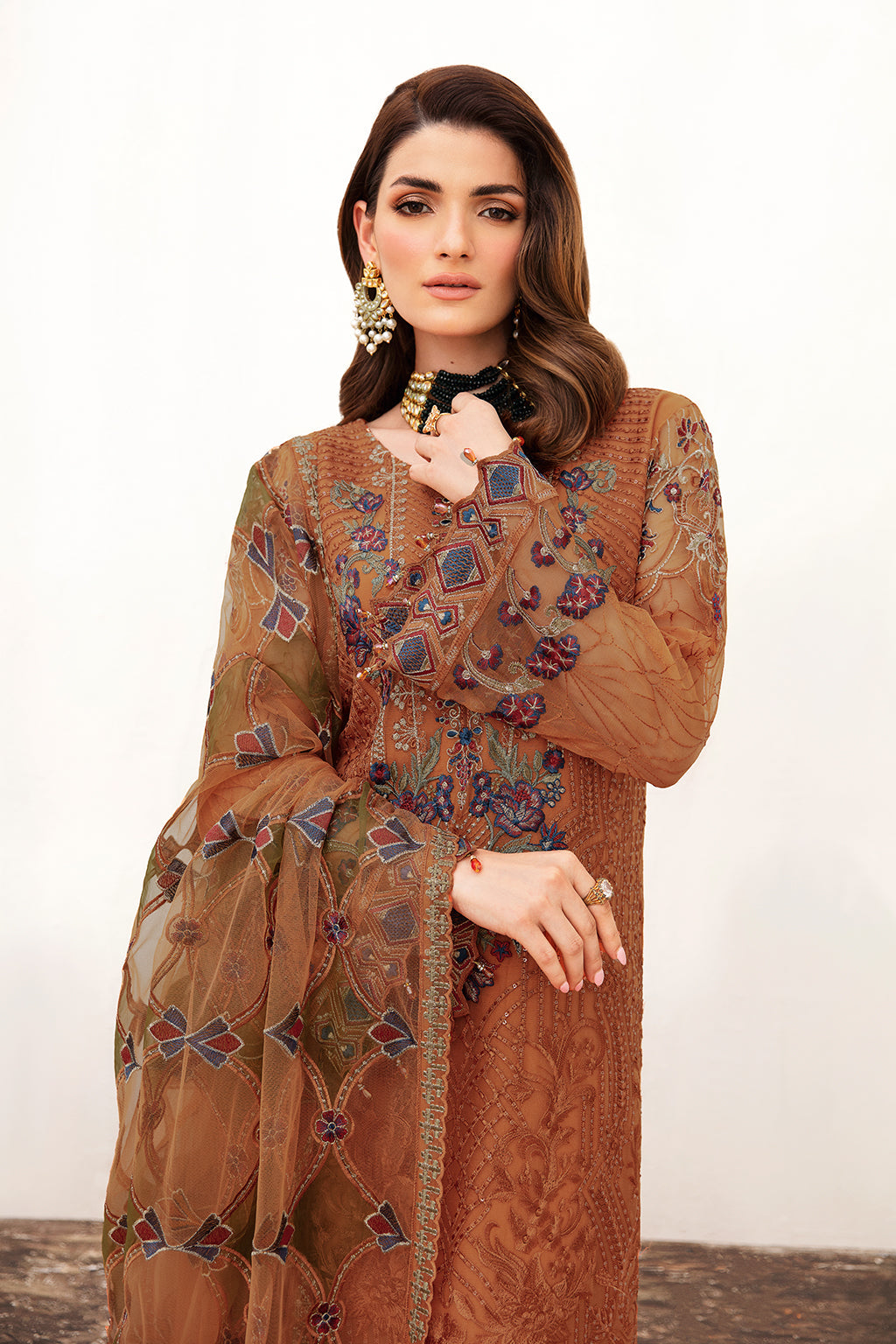 Unstitched Ramsha Chiffon Collection F-2407