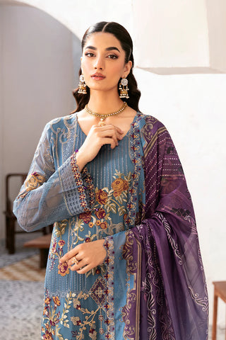 Ready To Wear Rangoon Chiffon Embroidered Collection By Ramsha D-1202