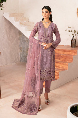 Ready To Wear Rangoon Chiffon Embroidered Collection By Ramsha D-1208