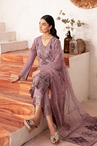 Ready To Wear Rangoon Chiffon Embroidered Collection By Ramsha D-1208