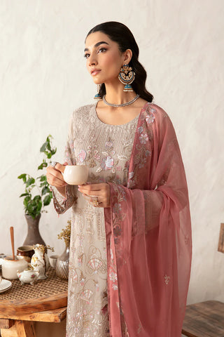 Ready To Wear Rangoon Chiffon Embroidered Collection By Ramsha D-1212