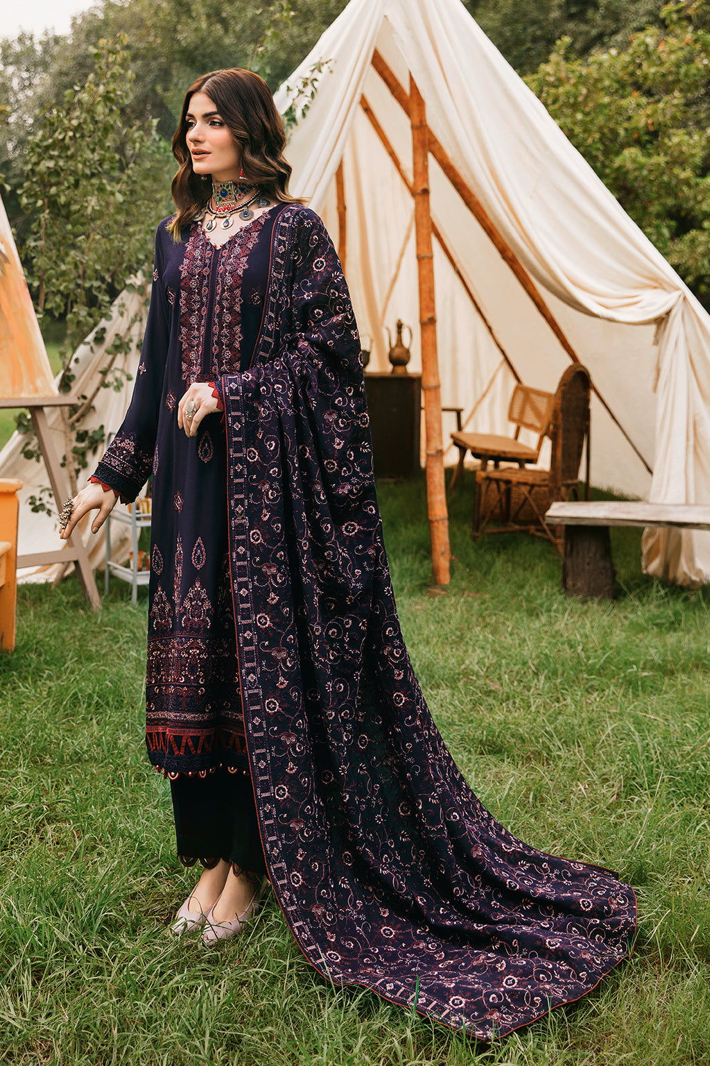 Unstitched Reet Karandi Collection By Ramsha R-902