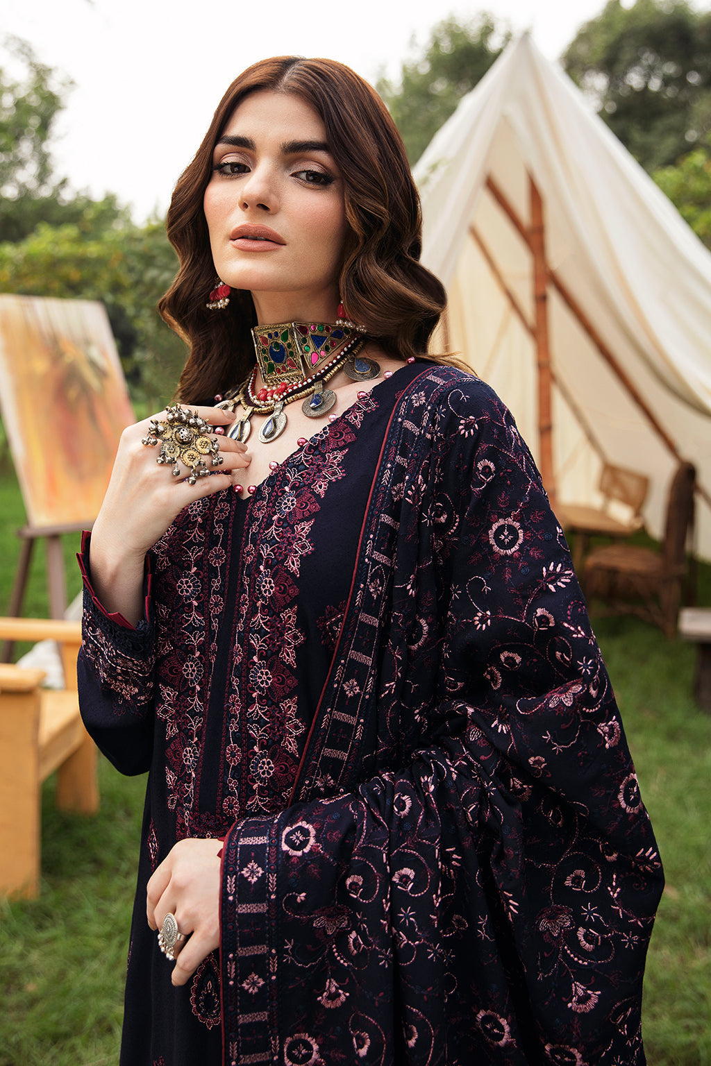 Unstitched Reet Karandi Collection By Ramsha R-902