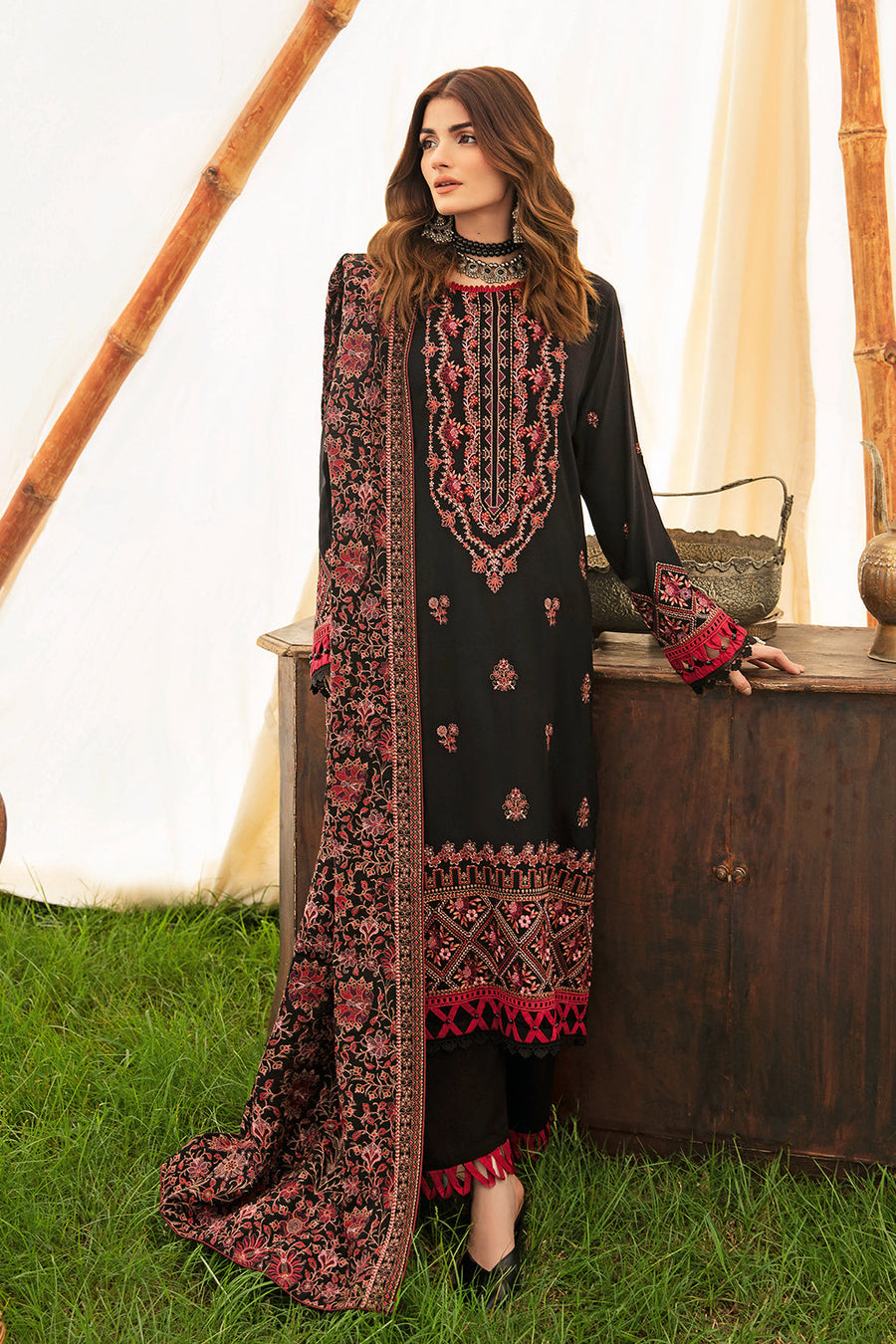 Unstitched Reet Karandi Collection By Ramsha R-904