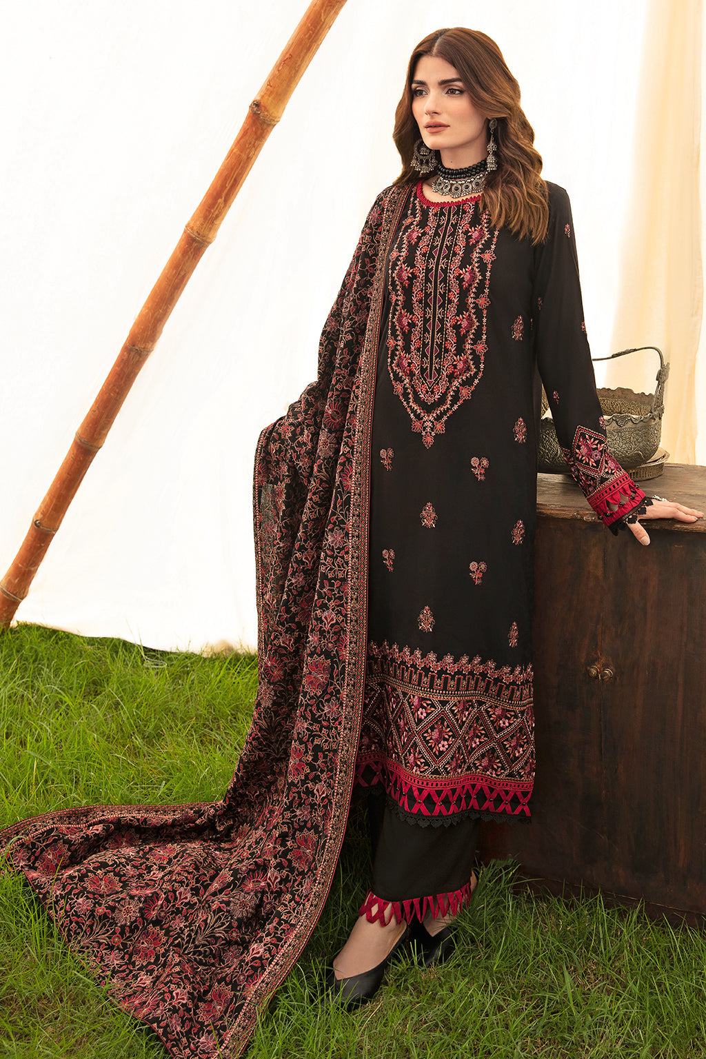 Unstitched Reet Karandi Collection By Ramsha R-904