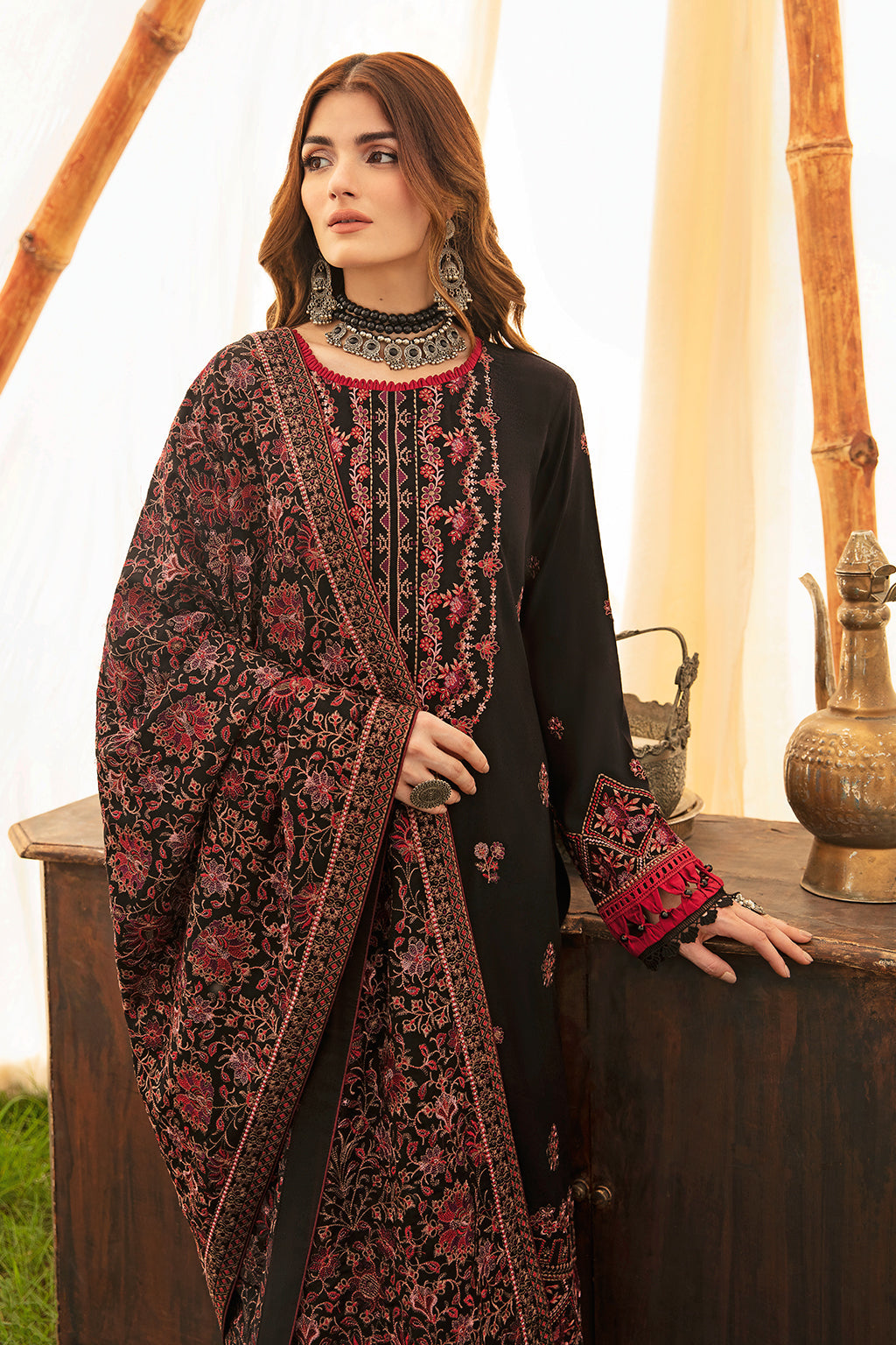 Unstitched Reet Karandi Collection By Ramsha R-904