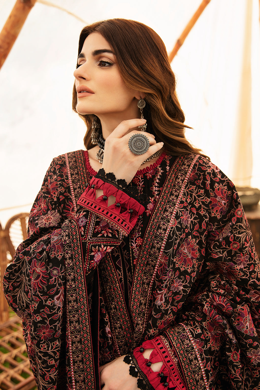 Unstitched Reet Karandi Collection By Ramsha R-904