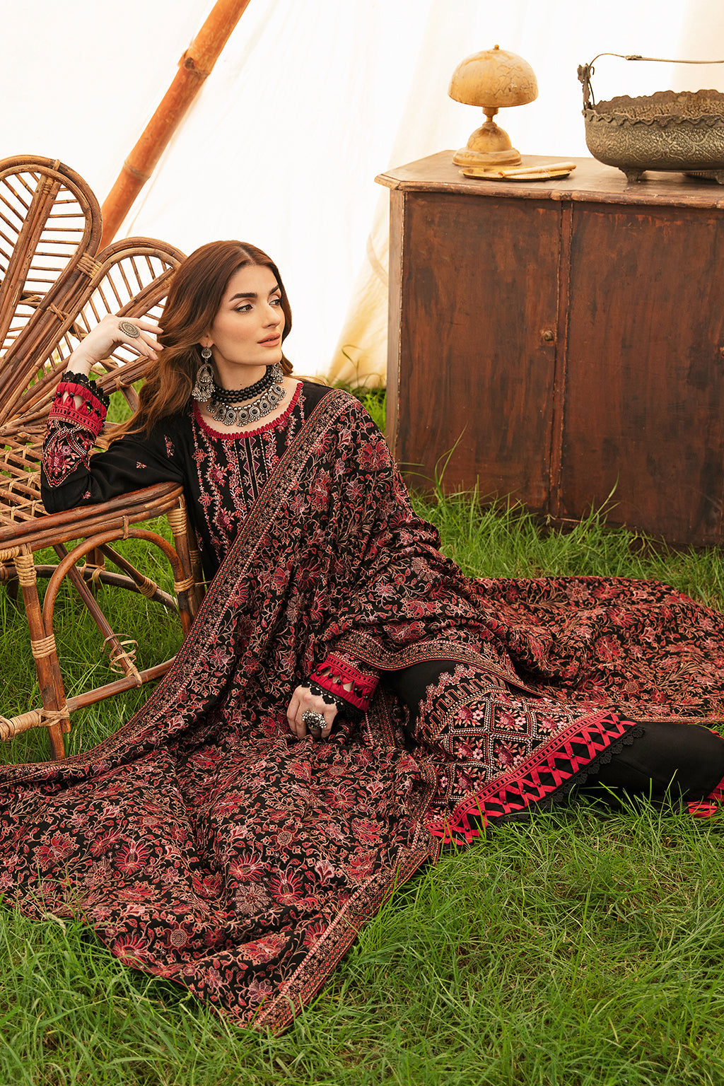 Unstitched Reet Karandi Collection By Ramsha R-904