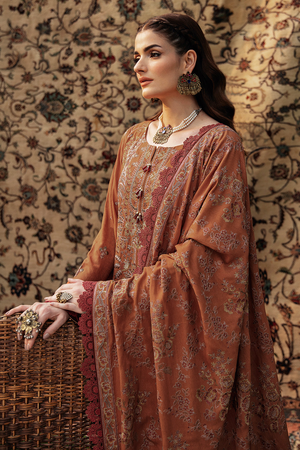 Unstitched Reet Karandi Collection By Ramsha R-906