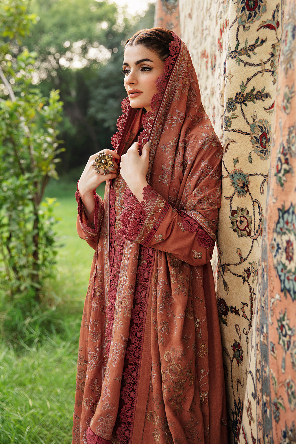 Unstitched Reet Karandi Collection By Ramsha R-906