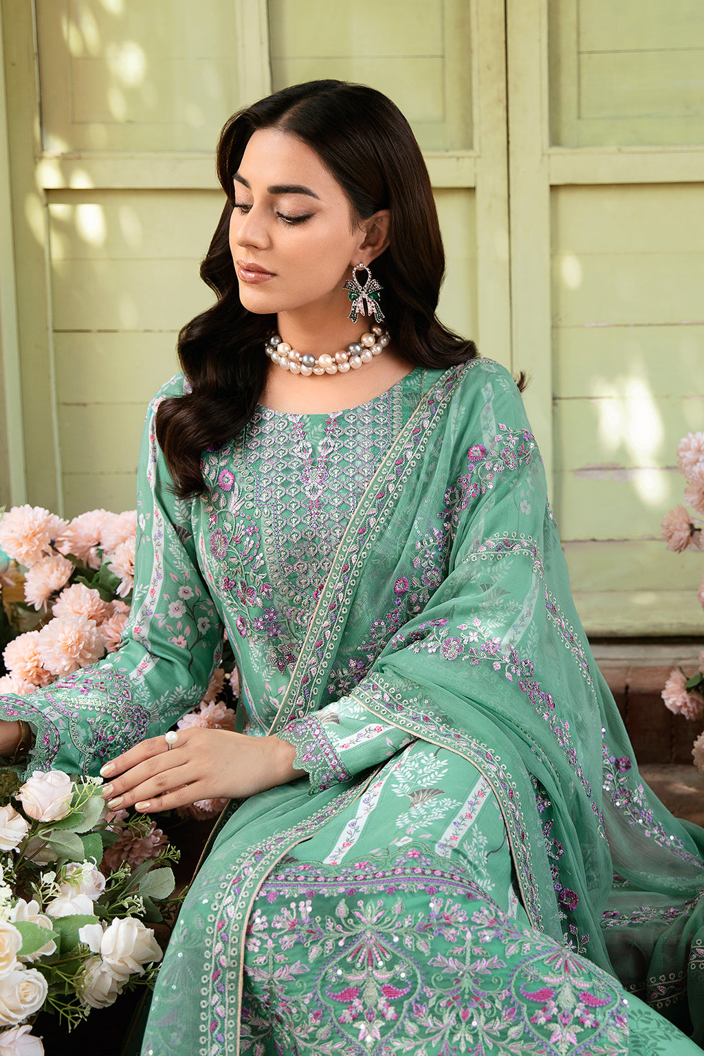Unstitched Riwaj Printed Viscose Collection By Ramsha J-209