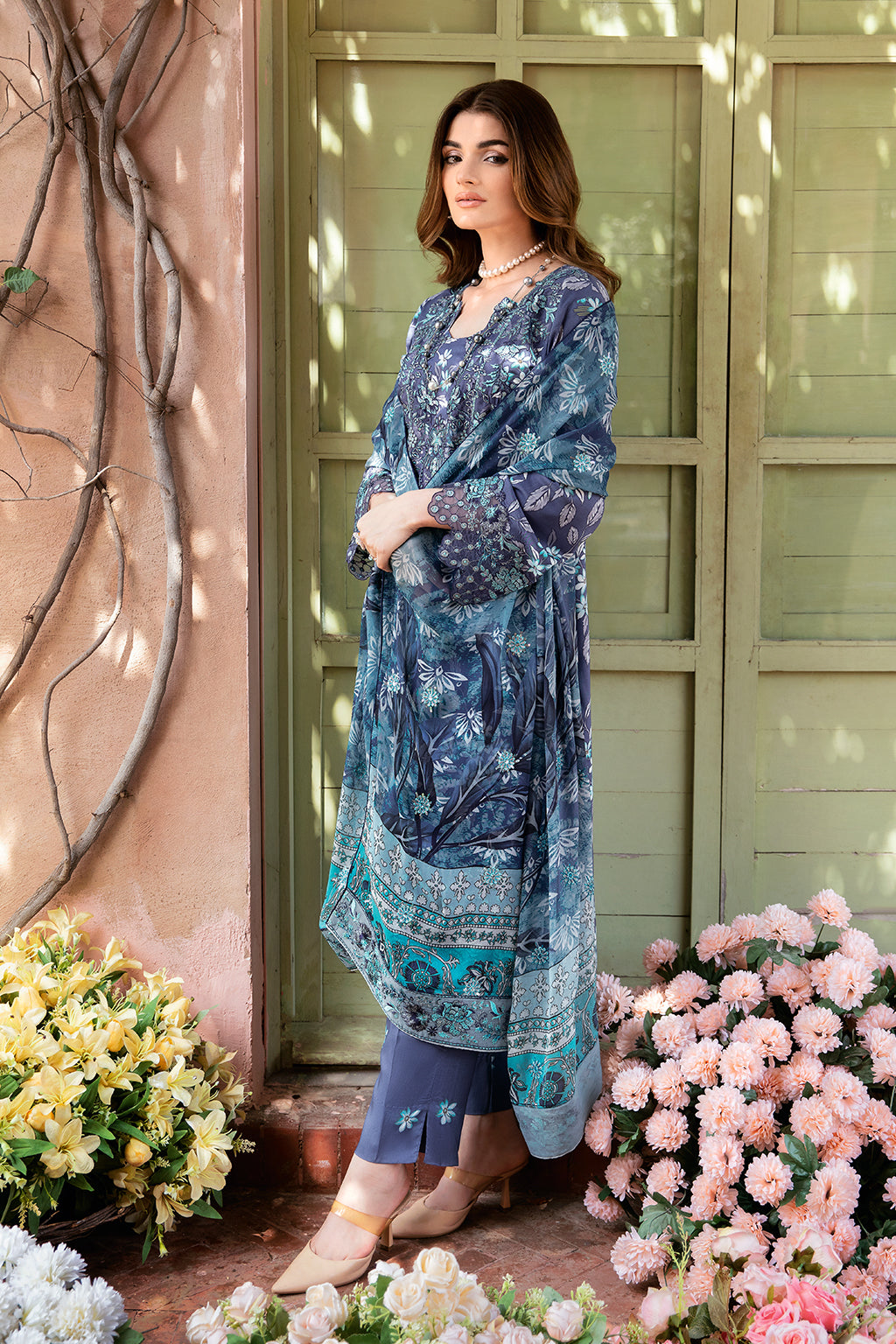 Unstitched Riwaj Printed Viscose Collection By Ramsha J-201