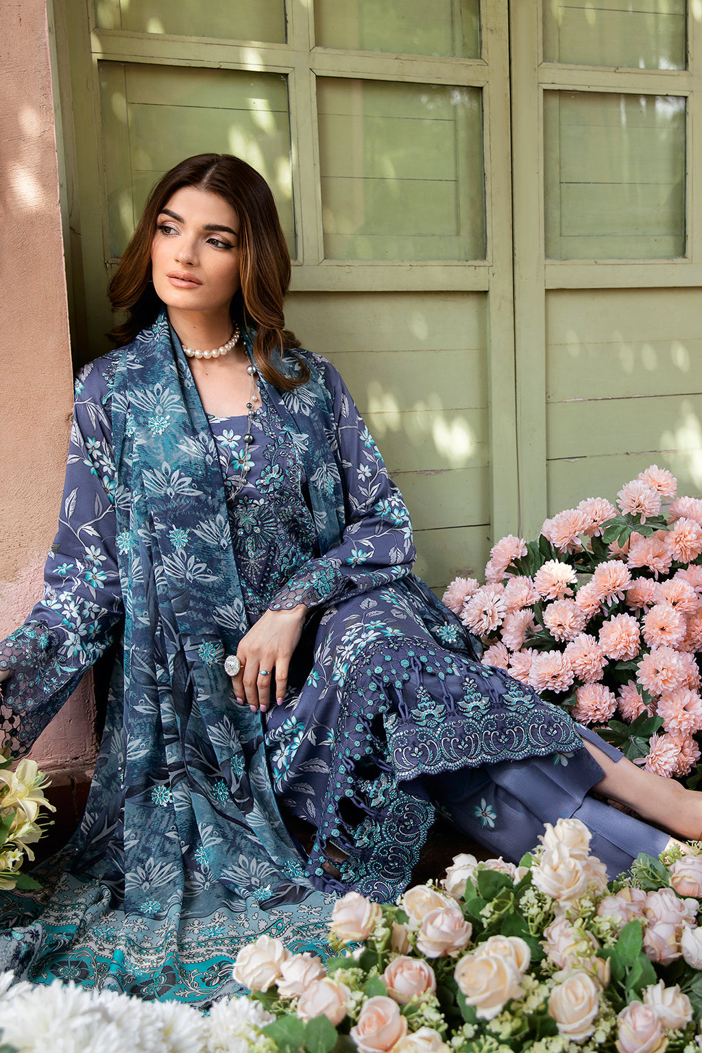 Unstitched Riwaj Printed Viscose Collection By Ramsha J-201