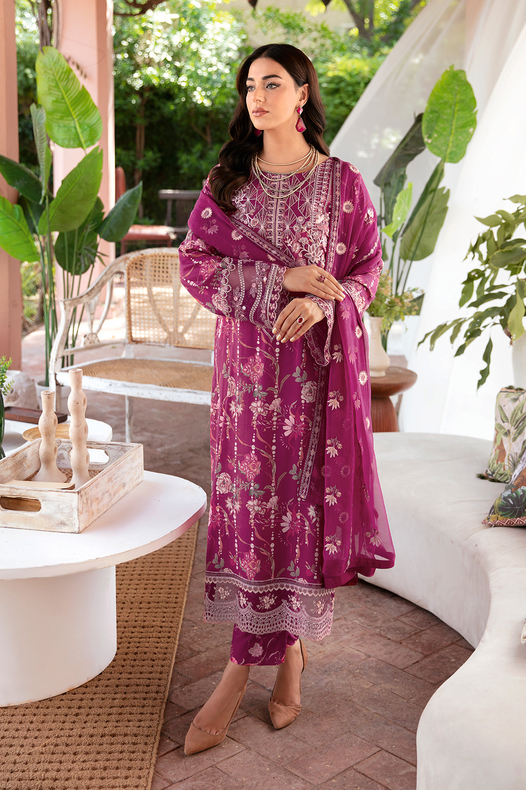Unstitched Riwaj Printed Viscose Collection By Ramsha J-204