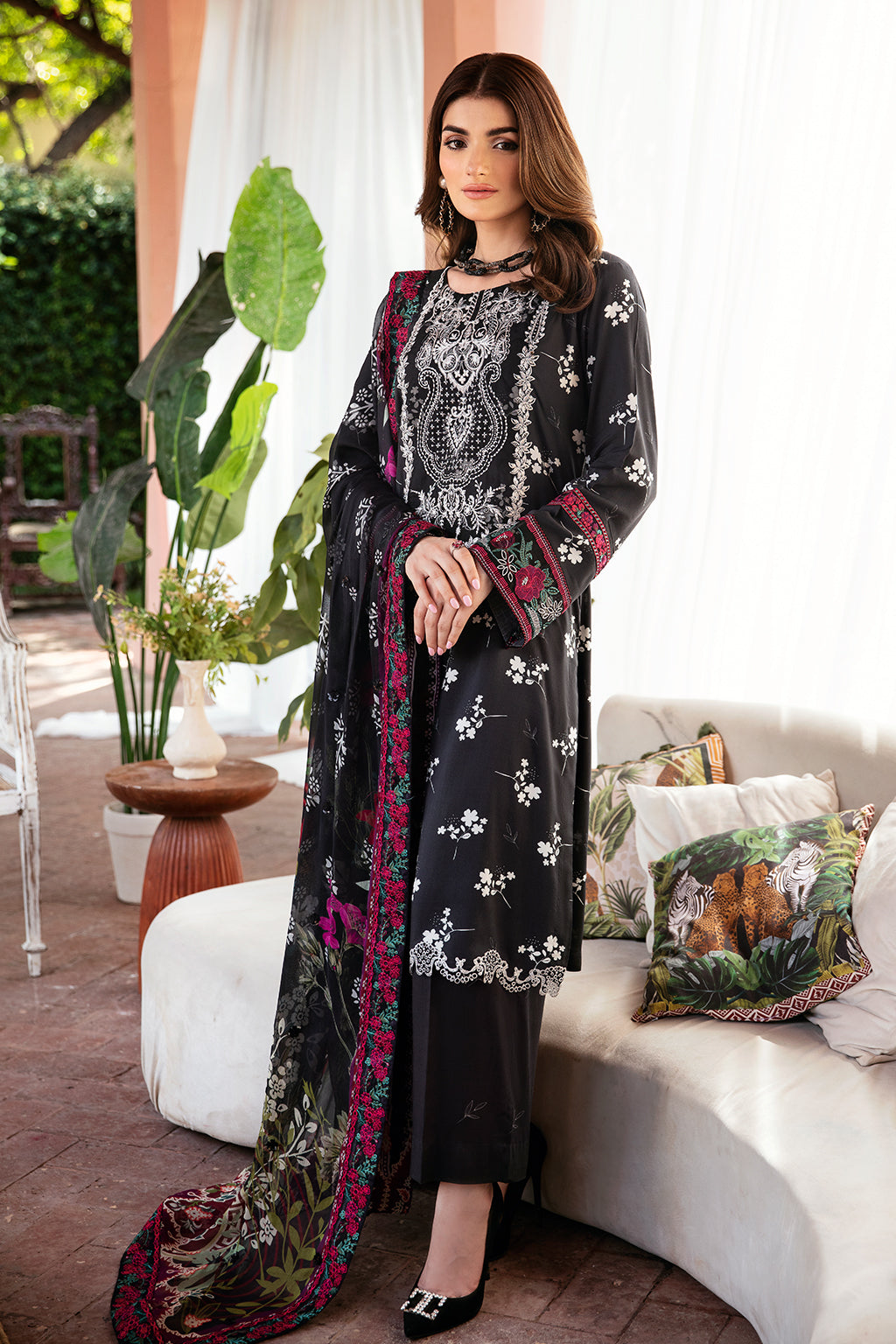 Unstitched Riwaj Printed Viscose Collection By Ramsha J-203