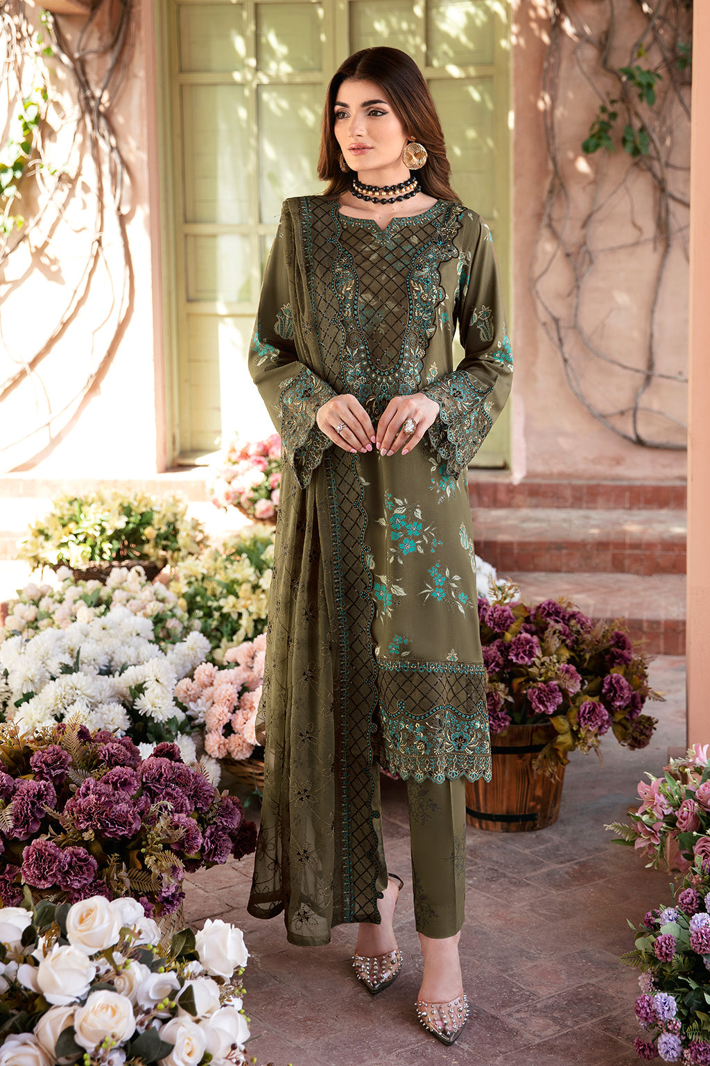 Unstitched Riwaj Printed Viscose Collection By Ramsha J-210