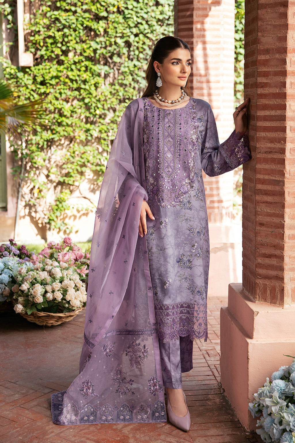 Unstitched Riwaj Printed Viscose Collection By Ramsha J-202