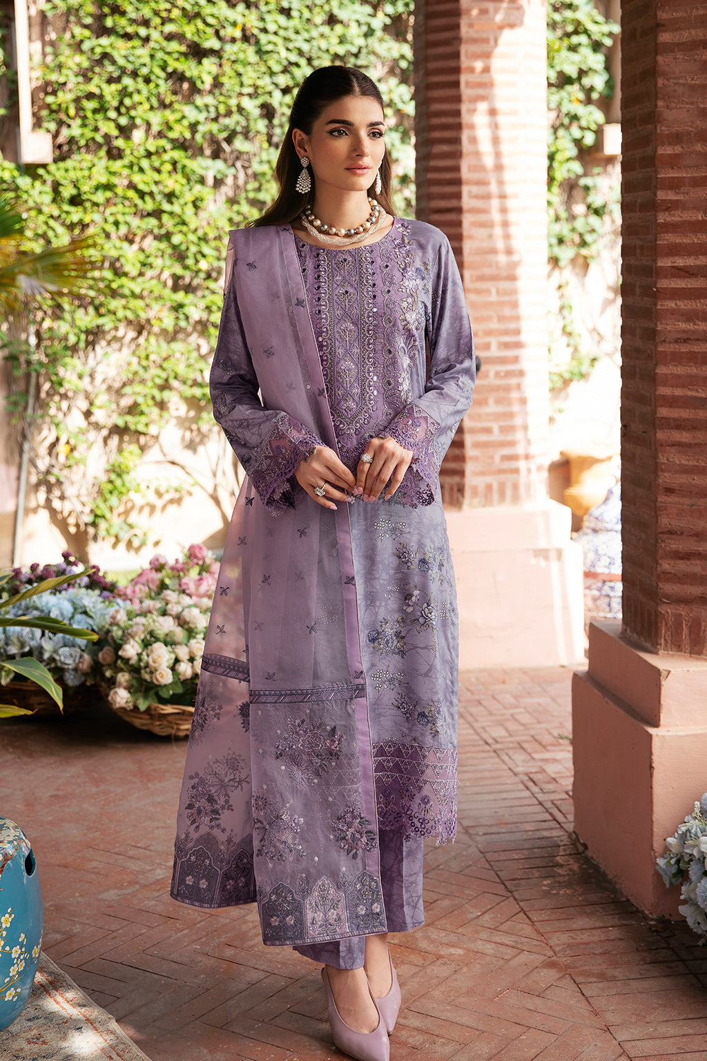 Unstitched Riwaj Printed Viscose Collection By Ramsha J-202
