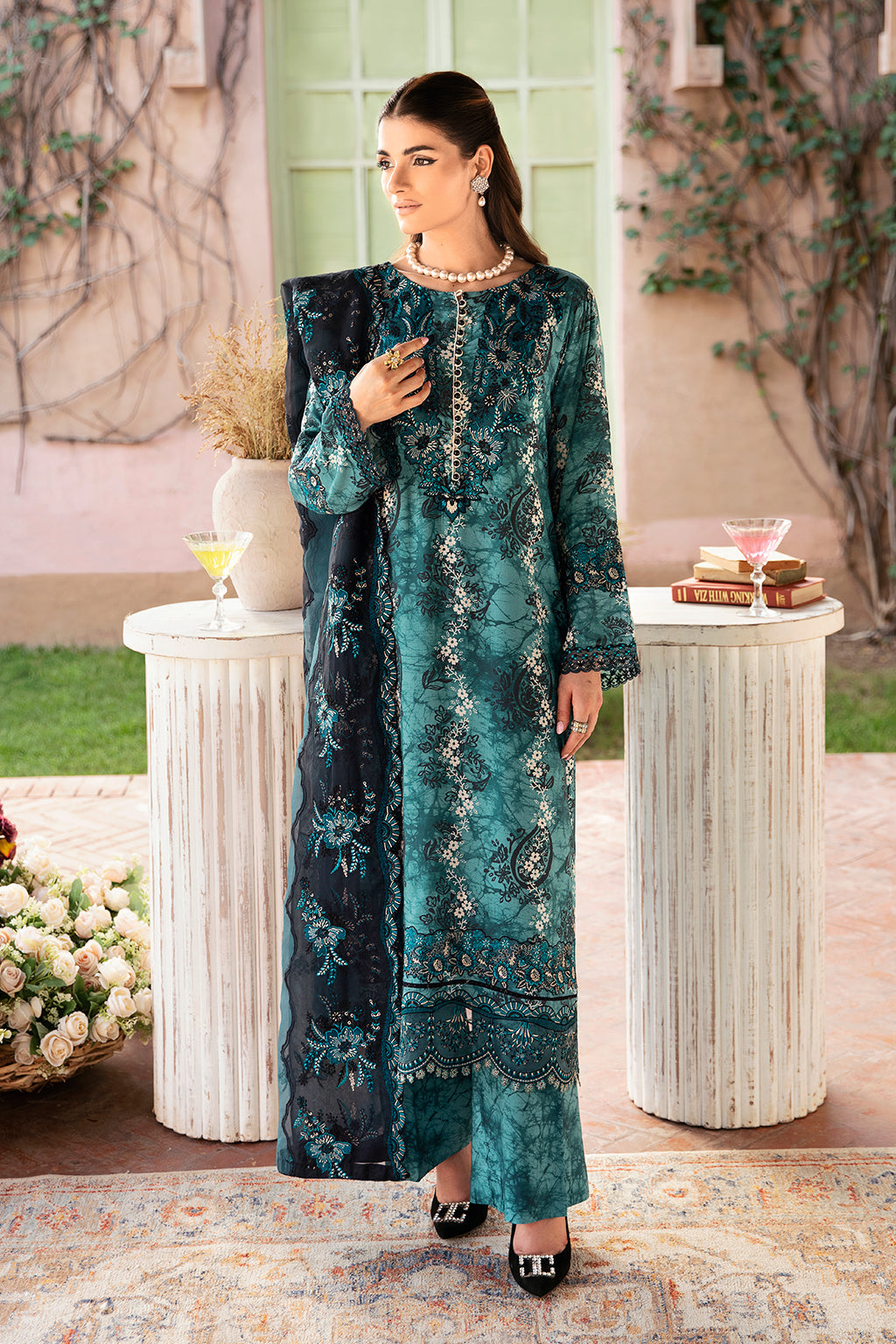 Unstitched Riwaj Printed Viscose Collection By Ramsha J-205
