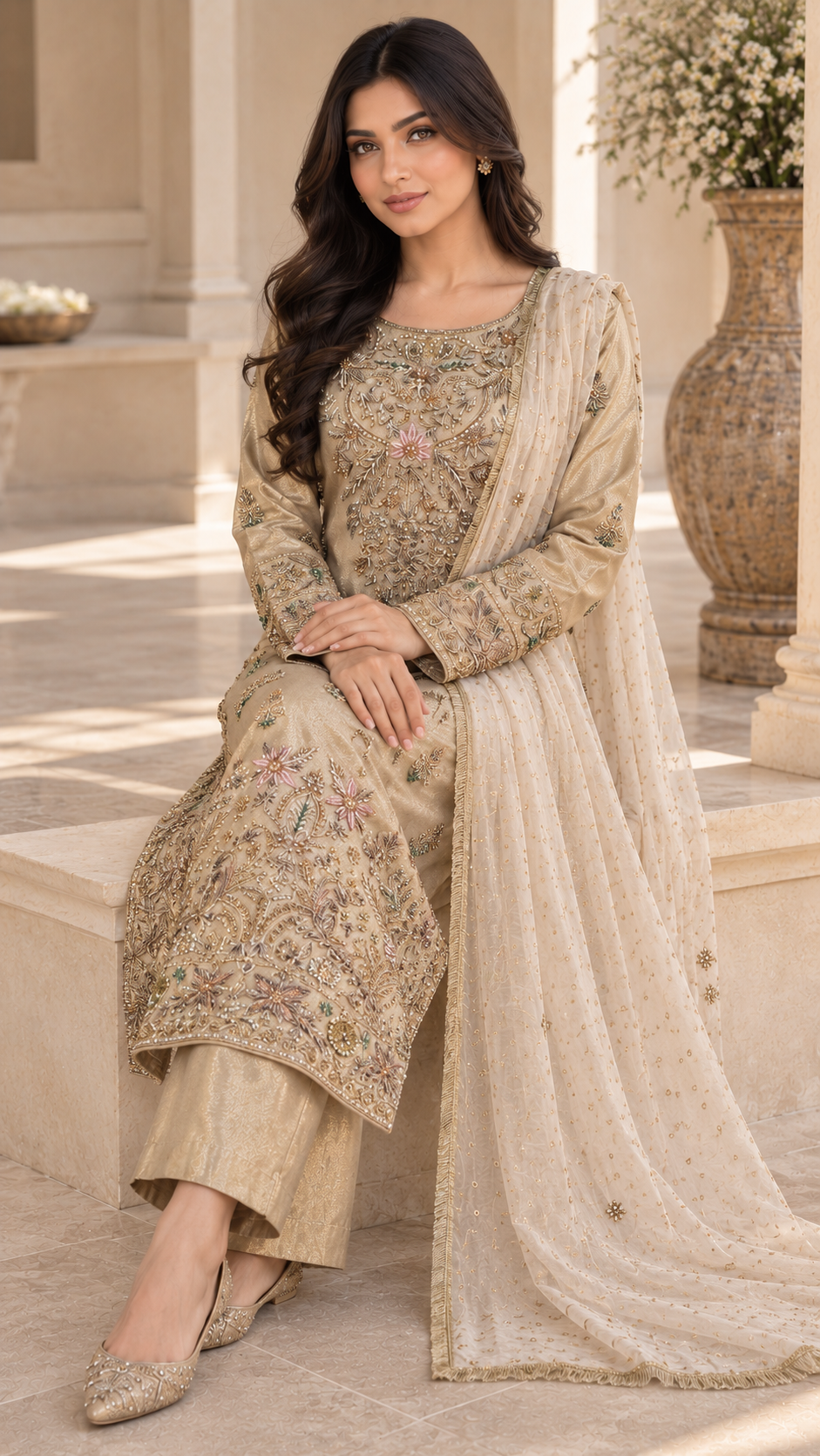 Ladies Womens Party Wear Indian three piece dress outfit 