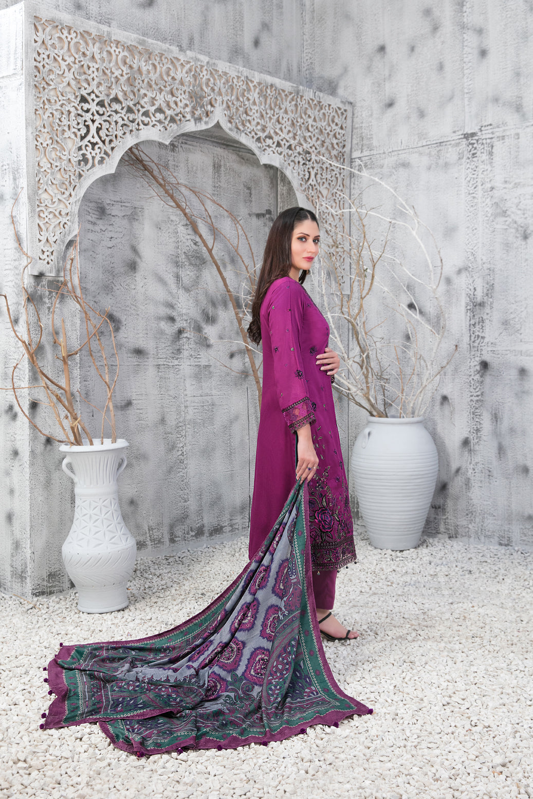 Tawakkal Semi Unstitched Nira Collection D-1122