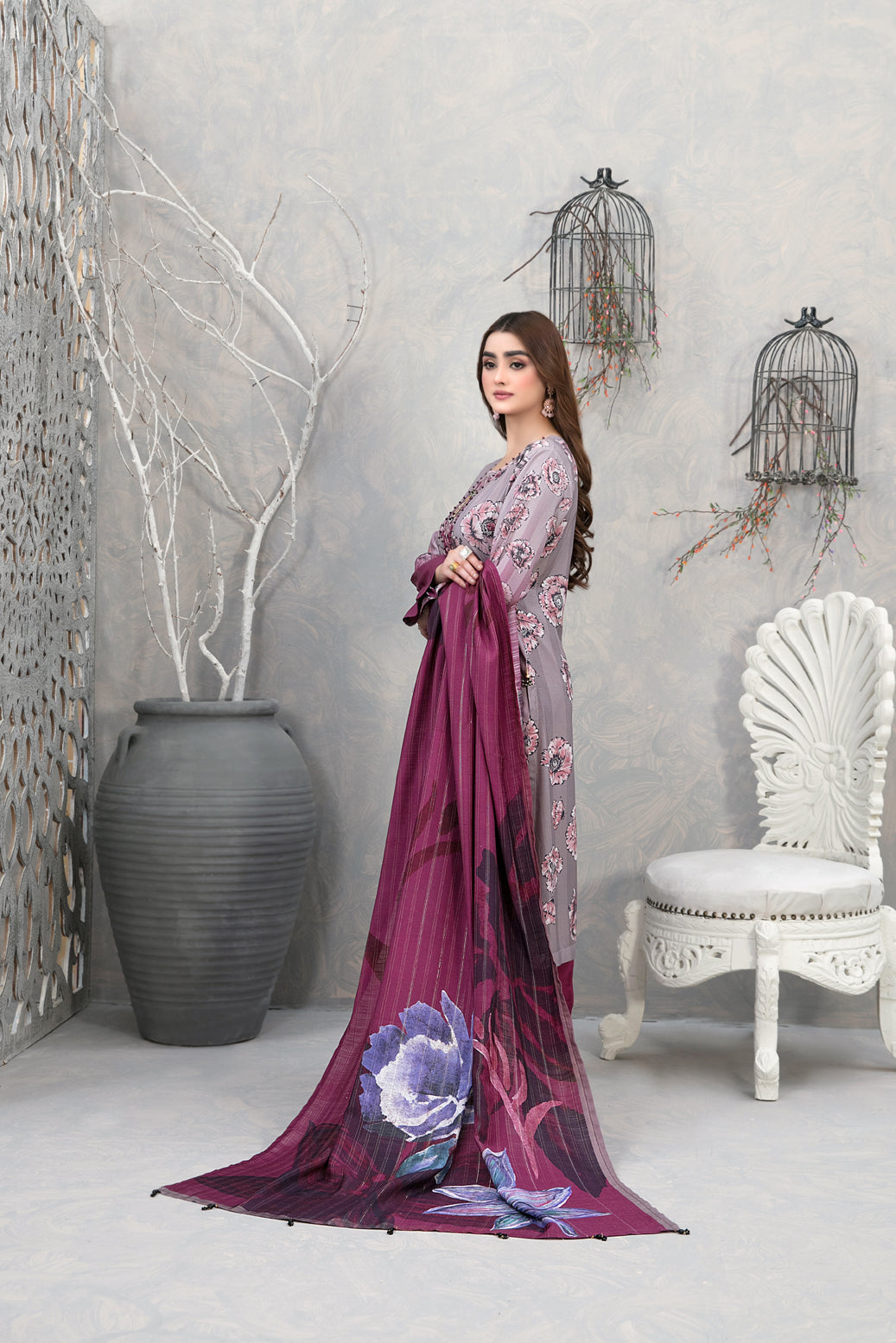 Tawakkal Unstitched Sakeeza Khaddar Print Collection D-1153