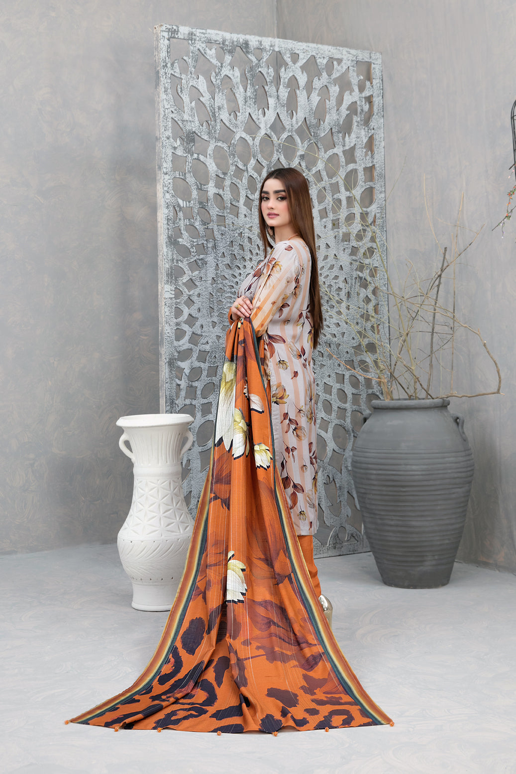 Tawakkal Unstitched Sakeeza Khaddar Print Collection D-1159