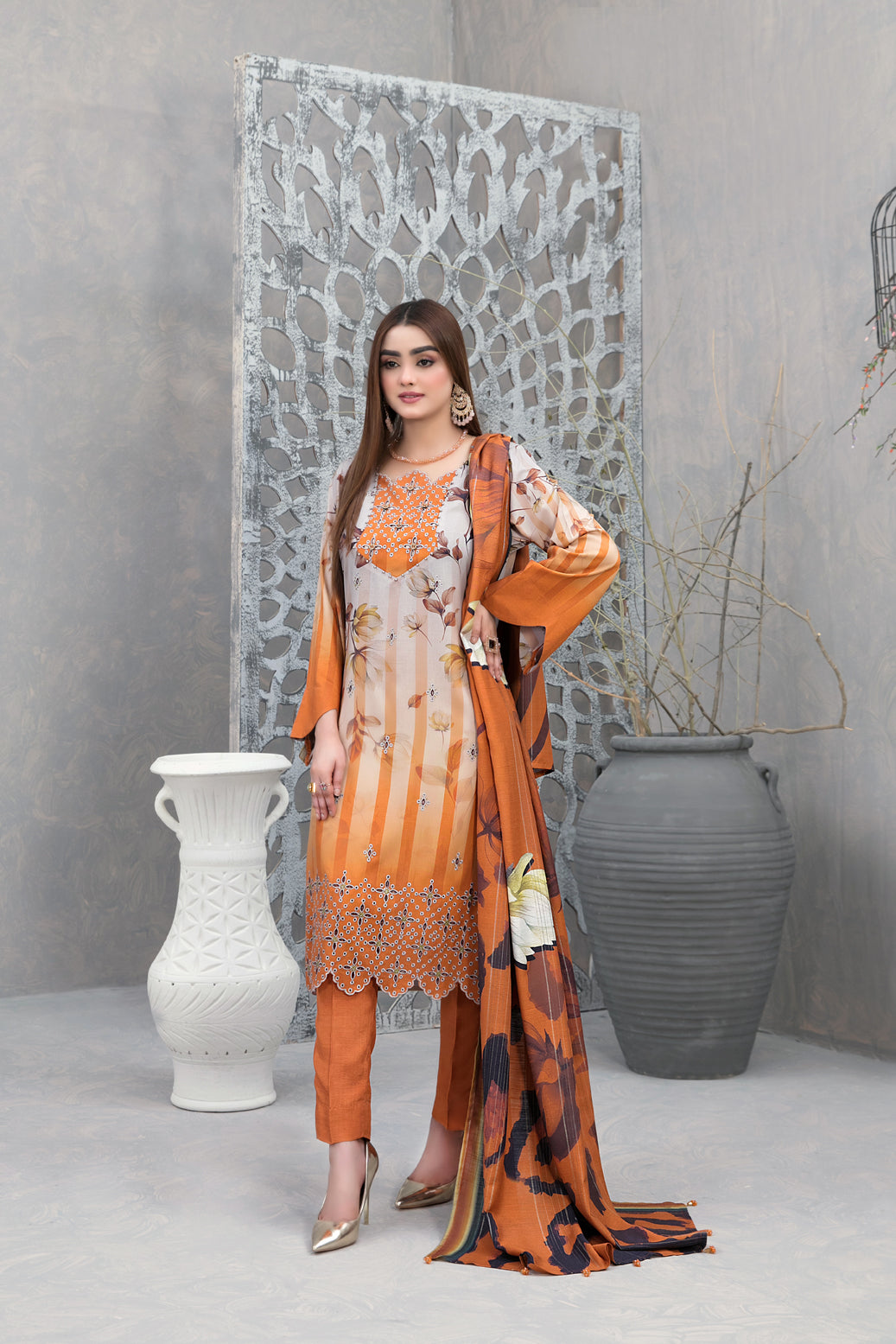 Tawakkal Unstitched Sakeeza Khaddar Print Collection D-1159