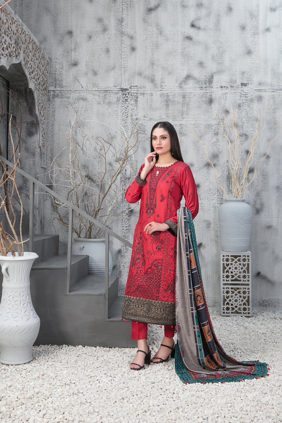 Tawakkal Semi Unstitched Nira Collection D-1116