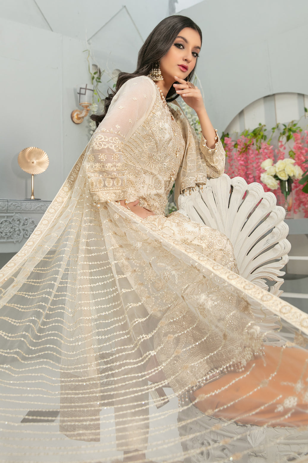 Semi Unstitched Mahaba Collection by Tawakkal D-7659