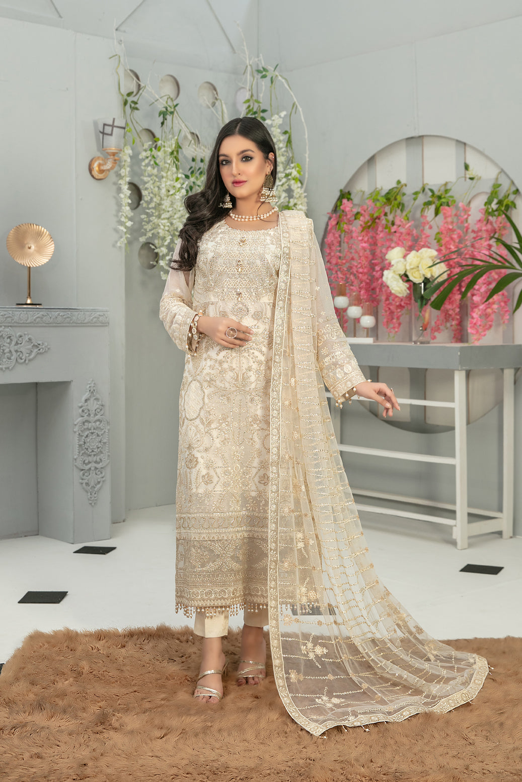 Semi Unstitched Mahaba Collection by Tawakkal D-7659