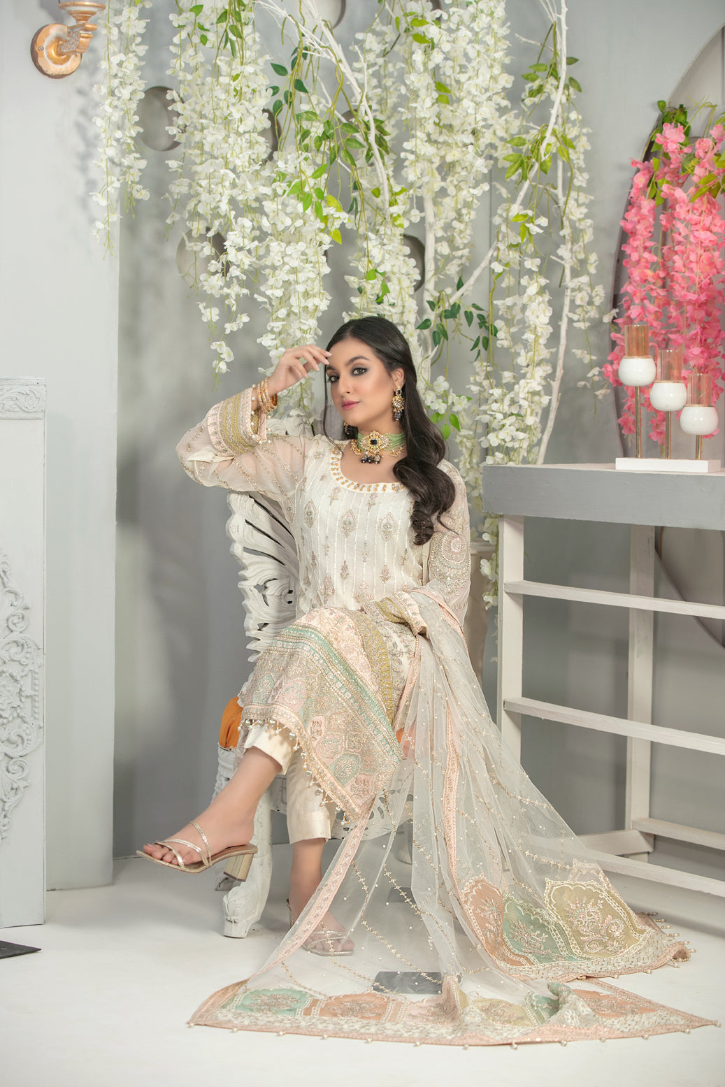 Semi Unstitched Mahaba Collection by Tawakkal D-7669