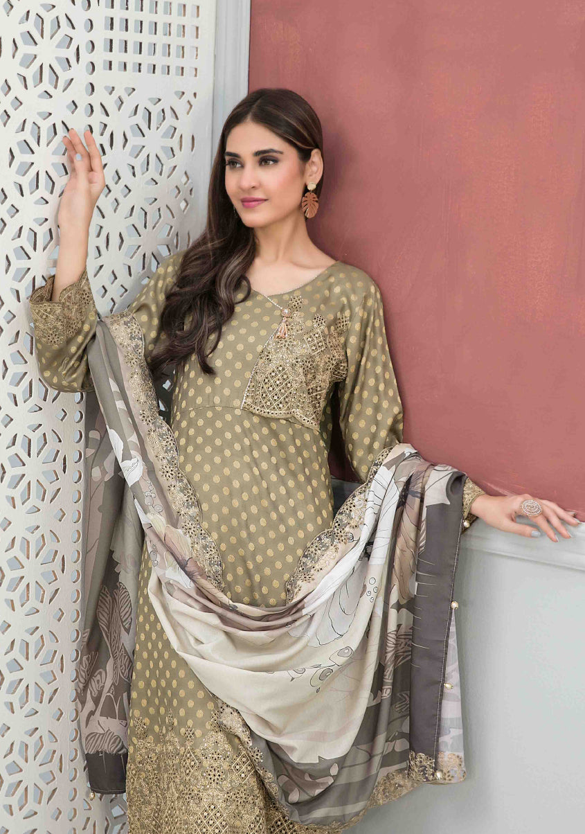 Tawakkal Unstitched Amari Banarsi Viscose Collection D-9860