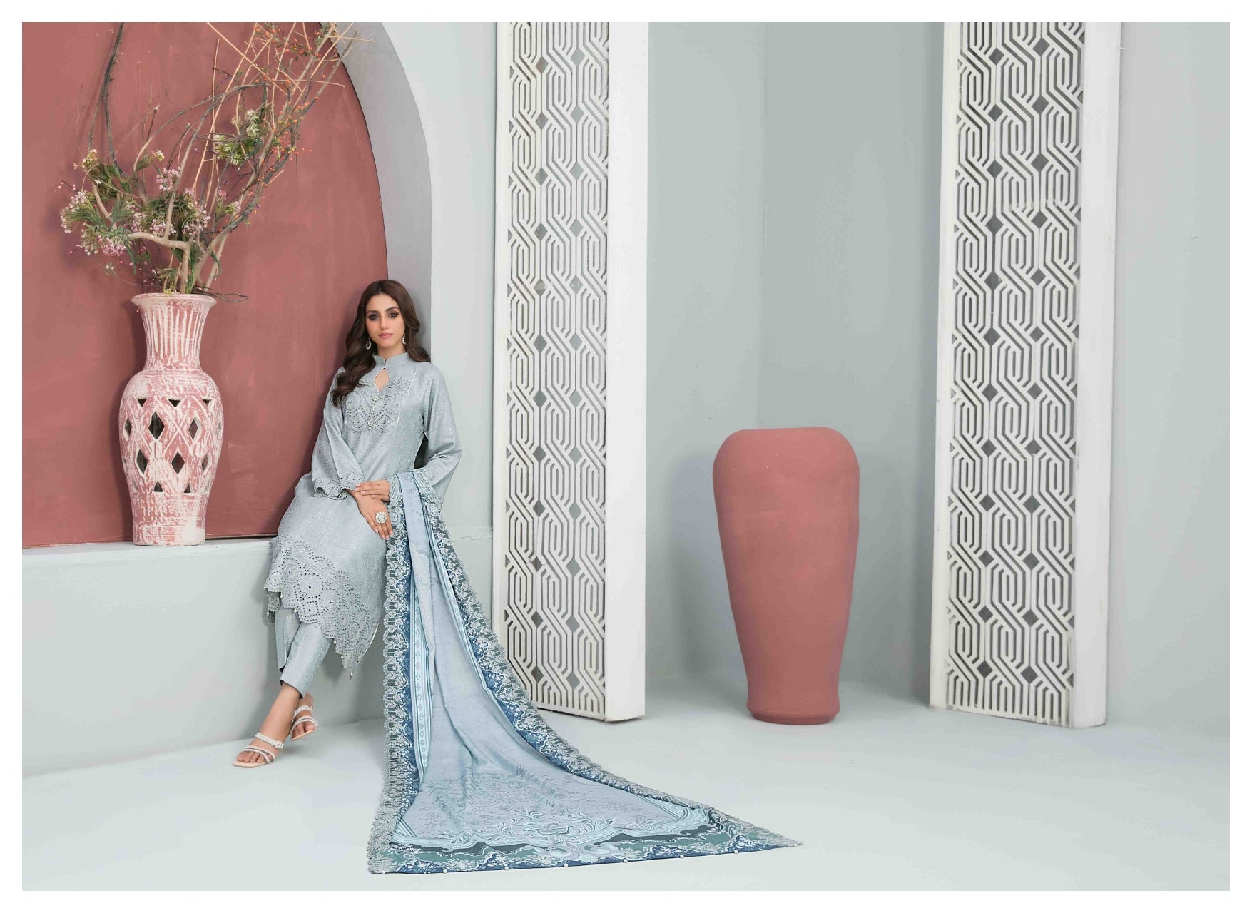 Tawakkal Unstitched Amari Banarsi Viscose Collection D-9863