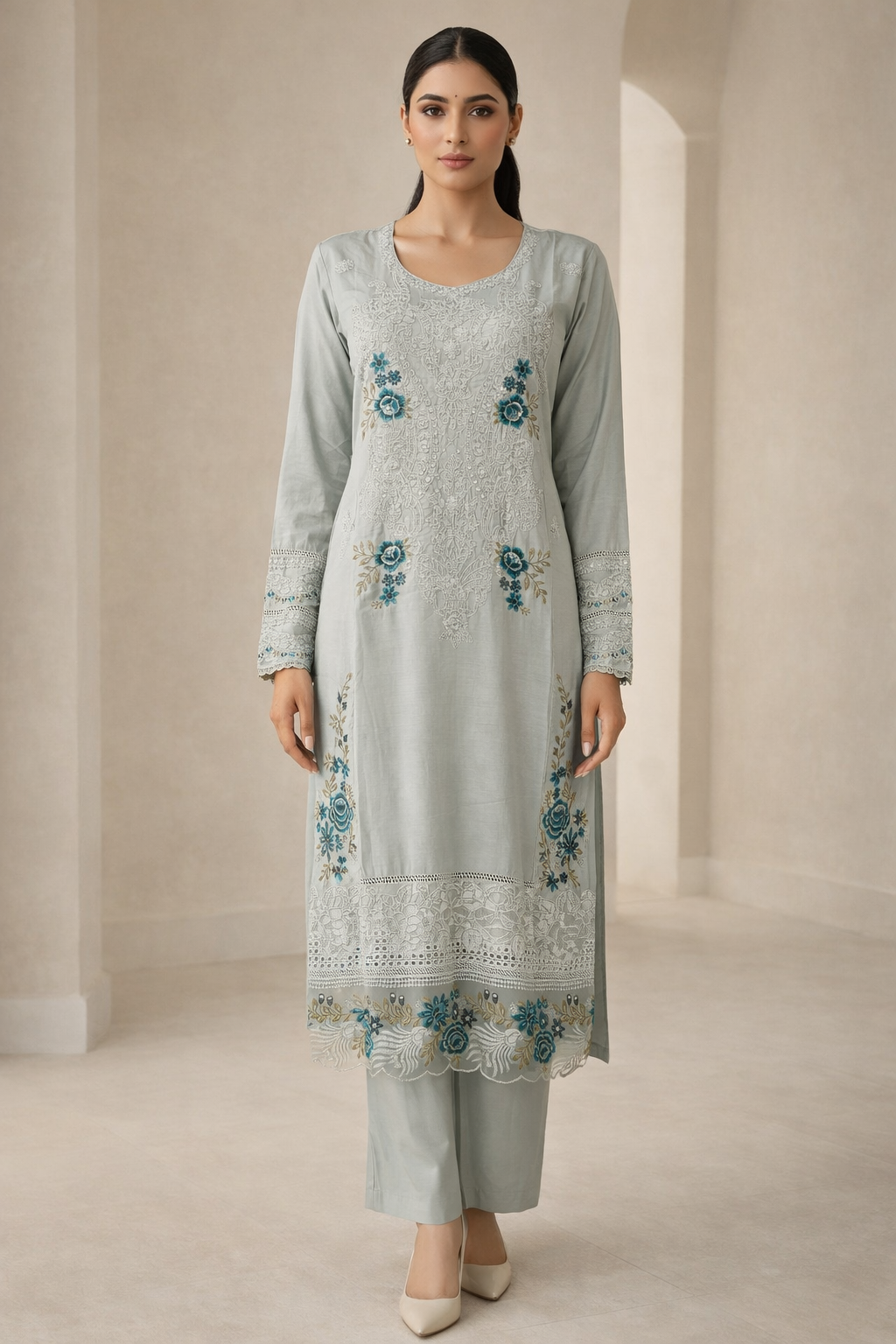 Grey Palazzo Full View