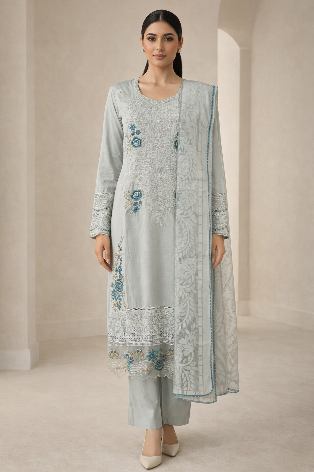 Grey Palazzo Full View