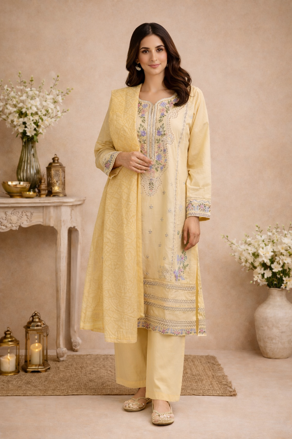 Pakistani Palazzo Pants Ladies Womenswear Summer Clothing