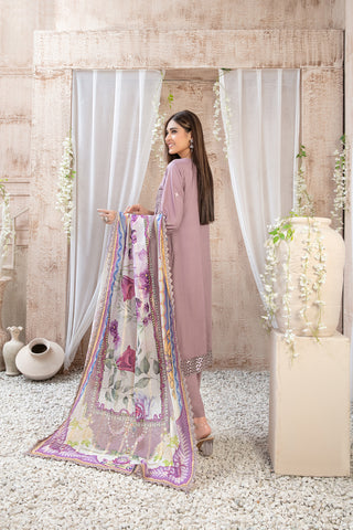 Semi-Unstitched ILONA Fancy Embroidered Collection by Tawakkal D-9586