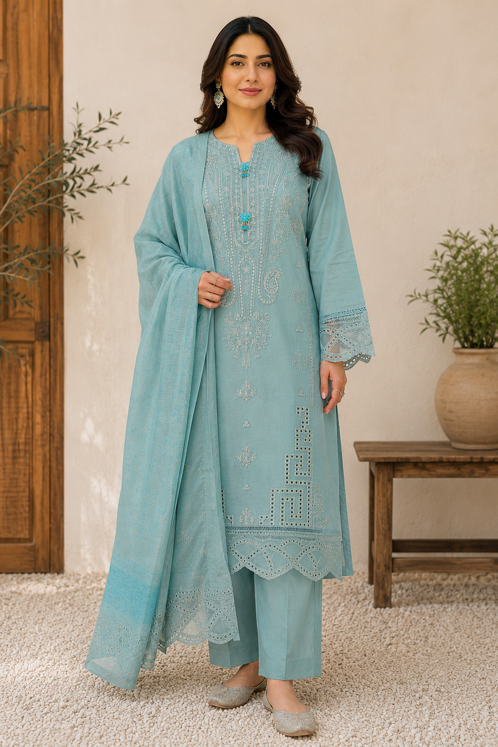 duck egg ladies pakistan palazzo salwar suit