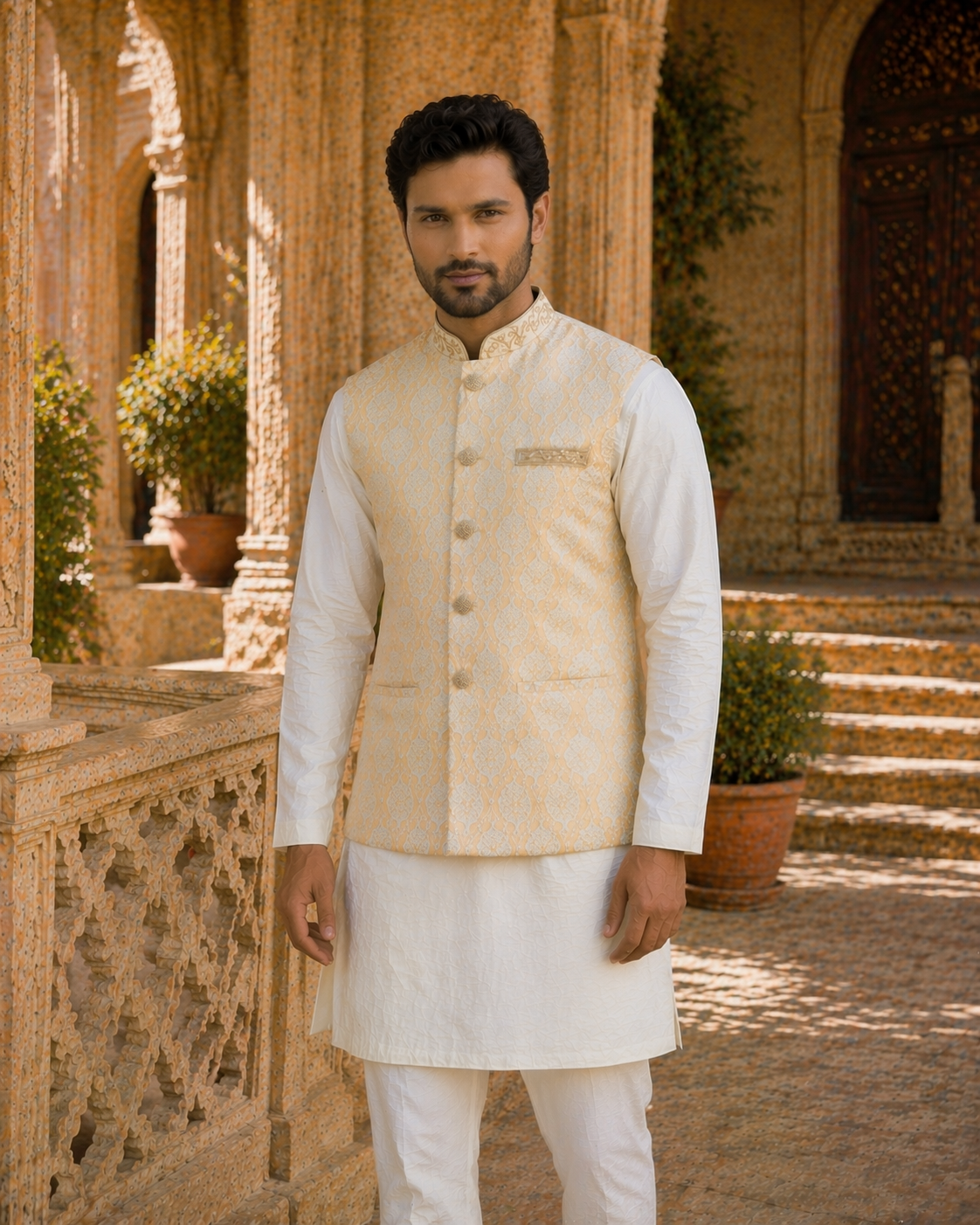 mens indian wedding waistcoat 